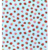 Printed Polycotton Craft Fabric Material - Sky Strawberries, 1Mtr 110cmx100cm