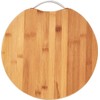 ITRAT® Round Hard Wooden Multipurpose Natural Bamboo Chopping Board with