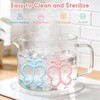 2 Pack Baby Teething Toys 3-6 6-12 Months, Silicone Butterfly