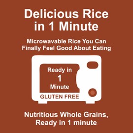 Reganic Organic Whole Grain Brown Rice Cups, 14g Protein, 8.7g Fiber, USDA Organic, Wholesome & Nutty, 100% Recyclable Pouch, Ready in 1 Minute, Gluten-Free Vegan Non-GMO, 8.8oz (2×125g), Pack of 6