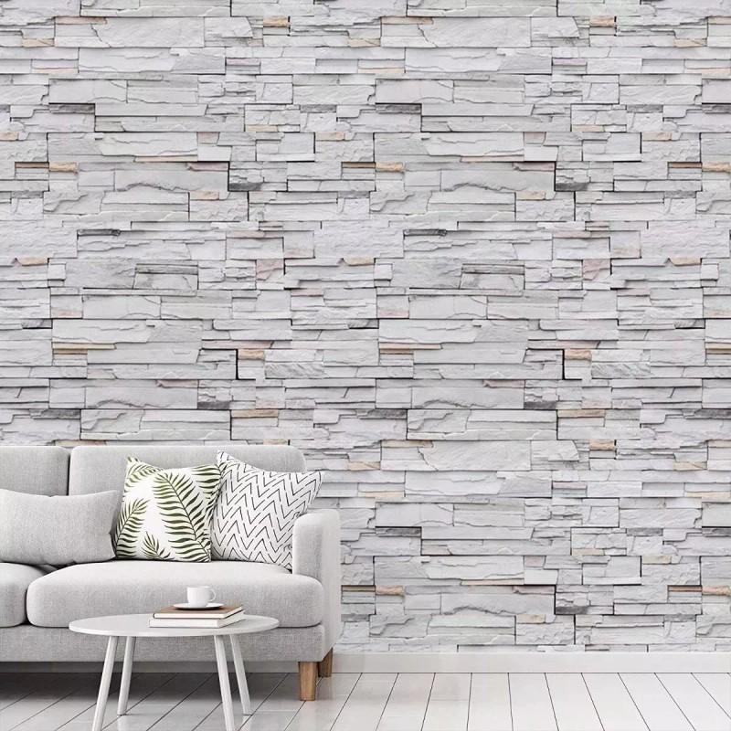 Papel Tapiz Autoadhesivo Para Paredes De Piedra 3d 45cm*10m