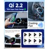 Qi2.2 25W Fast Wireless Charger Car Phone Mount for Toyota