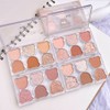 LEAVEGIRL Little Bear Soft Eyeshadow Palette 6 Colors Eyeshadow -
