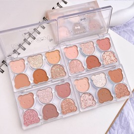 LEAVEGIRL Little Bear Soft Eyeshadow Palette 6 Colors Eyeshadow - 01 Almond Cocoa