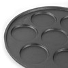 Commercial CHEF Cast Iron Pancake Pan, Silver Dollar Pancake Griddle,