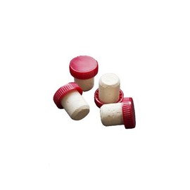Plastic Topped Corks - Red