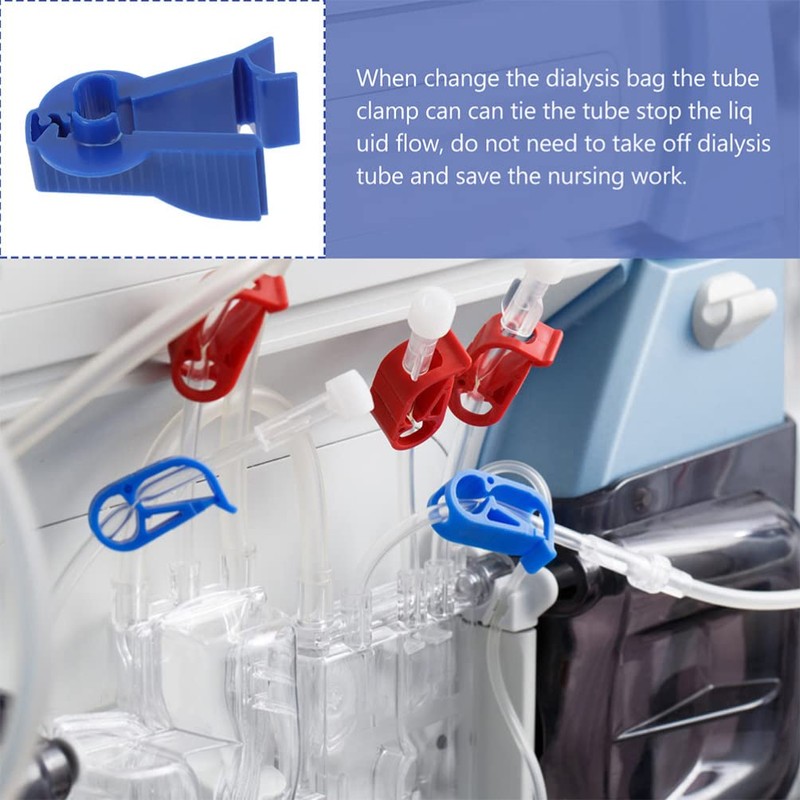 Healvian 6Pcs Catheter Stabilization Devices Dialysis Fixing Clamp Catheters Holder