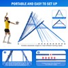 7x4FT Volleyball Rebounder Net Pro, Baseball Softball Rebound Pitch Back