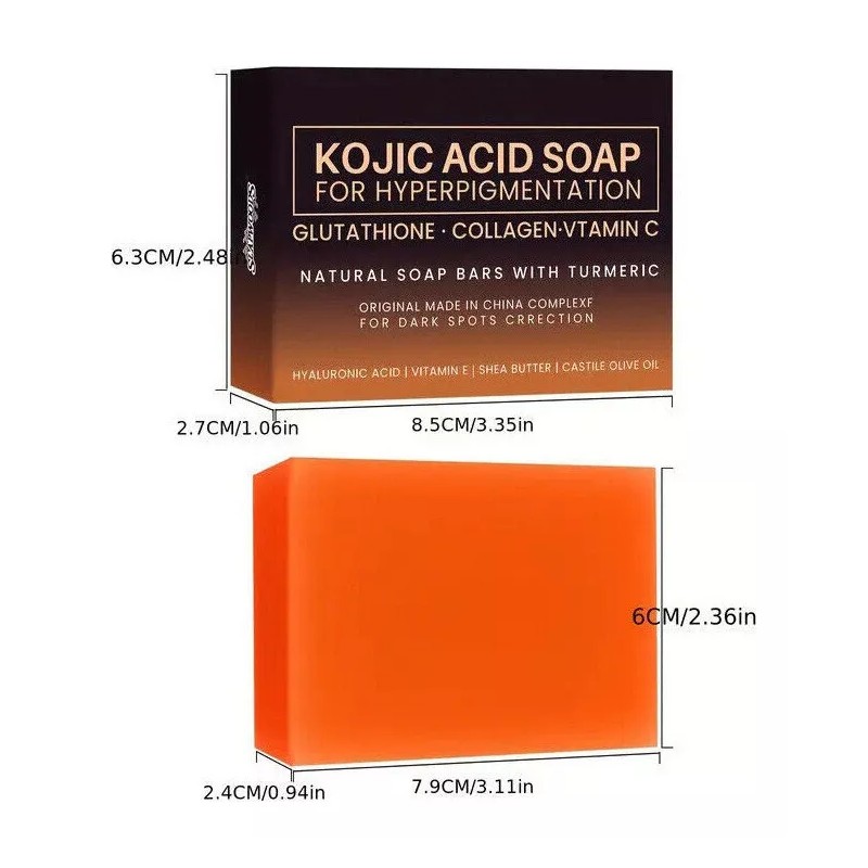 Hikvison Jabón Blanqueador Cúrcuma Con Ácido Kójico 100 G *