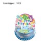 25pcs Care Cute Bear Birthday Party Cupcake Toppers for Kids