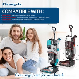 12 Pack EX201 Replacement Filter Compatible with Shark CarpetXpert EX201 EX150 EX150C EX200 EX200C EX300 Upright Deep Carpet Cleaners - 12-Pcs Filter Sponges and 1 Cleaning Tool