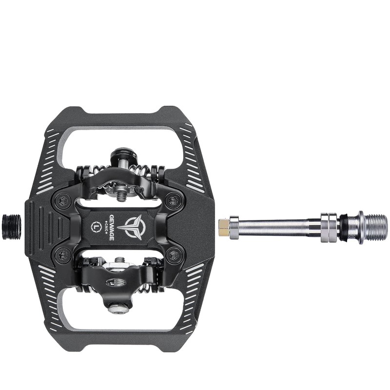 Mountain Bike Click Pedal Set, Dual Side Clip MTB Pedals,