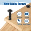 ANCHOREASE #8×1-1/4″ Sheet Metal Screws 200Pcs, 410 Stainless Steel Black