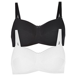 Anita Allie 5301X Denture Bra Pack of 2 Sizes 70-95 A-E, black/white