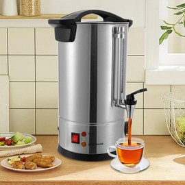 WENBINGSHOP Commercial Coffee Urn, 2.1Gal Stainless Steel Large Coffee Dispenser, 950W 110V Electric Coffee Maker Urn, Hot Water Urn with Spigot (8L)