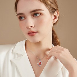 ASTRKIP Red Cardinal Necklace for Women Sterling Silver Cardinal Bird Jewelry Gift for Loss of Loved One