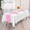6 Pack Pink Table Runner,Satin Table Runner, 12 x 72