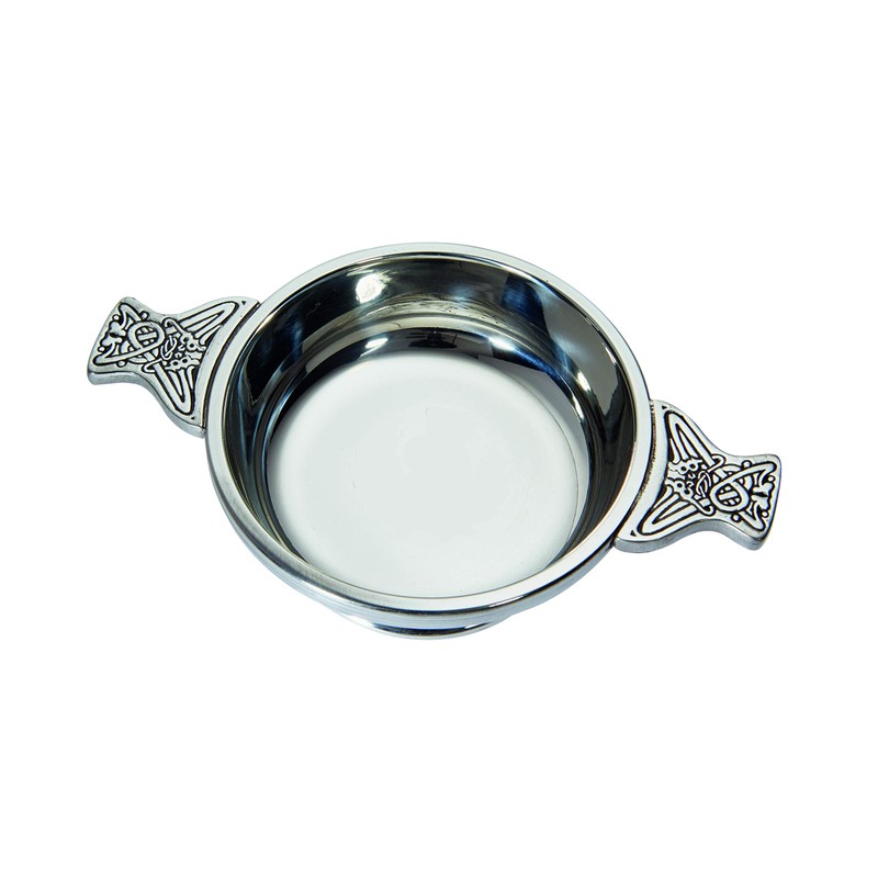 Wentworth Pewter - Medium 200ml Pewter Quaich Cup of Friendship,