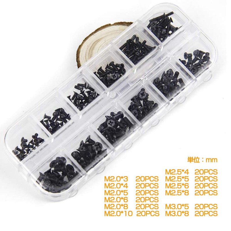 240pcs Laptop Screws M2 M2.5 M3 Laptop Screw Set with