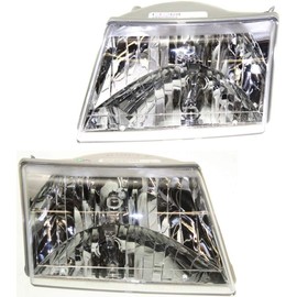 CarLights360: For Mazda B3000 Headlight 2001-2008 Pair Driver and Passenger Side w/Bulbs For MA2502117 + MA2503117