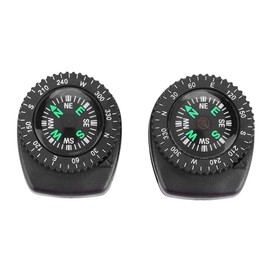 RiToEasysports 2pcs Compass, Plastic Slide Watch Compass Outdoor Survival Tool for Camping Boating