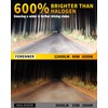 forenner Fahren Upgraded H13 Bulb, 24000 Lumen 9008/h13 Bulbs,Real 1:1