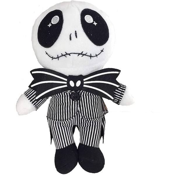Jack Skellington Plush Doll - illuOkey Nightmare Before Christmas Toys - Pumpkin King Plush Stuffed Lovely Baby Dolls (9.5 Inches, Black)