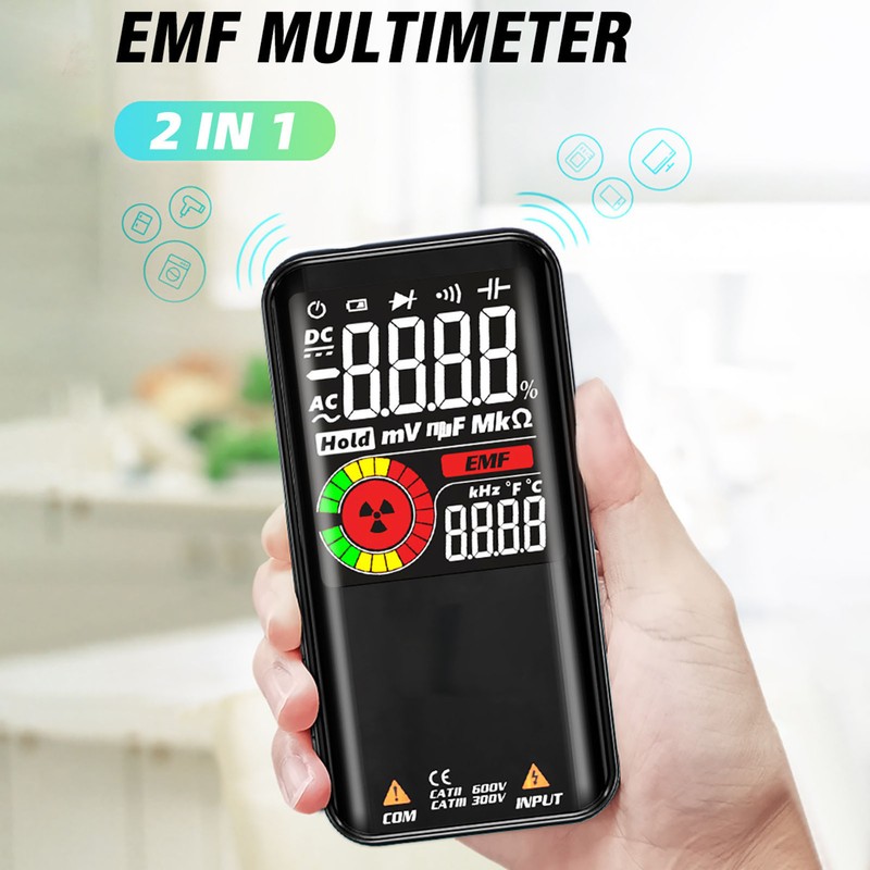 BSIDE Multimeter Intelligent Large Display Electromagnetic Radiation Multifunctional Voltage Tester