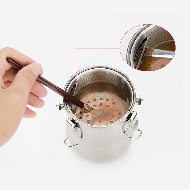 Arrtx Portable Stainless Steel Leak-Proof Premium Brush Washer with Lid