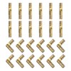 QUARKZMAN Pack of 40 Invisible Brass Barrel Hinges 4 x