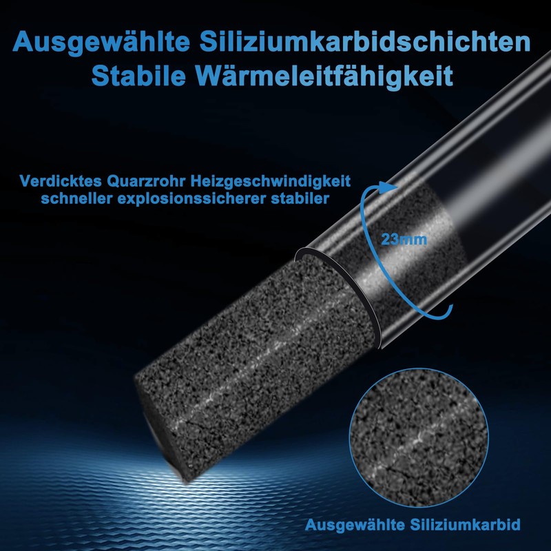 Aquarium Heater, 500 W Heating Rod Aquarium with Adjustable Temperature,