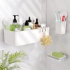 Luxear Strong Suction Shower Caddy No Drilling Shower Shelf Basket