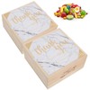 2 Set Wedding Wooden Gift Box PVC Exquisite Candy Packaging