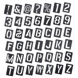 Operitacx Hollow Letter Number Stencils Reusable Graffiti Templates for Door Sign Painting Supplies Alphabet Symbol Painting DIY Crafts and Home Decor
