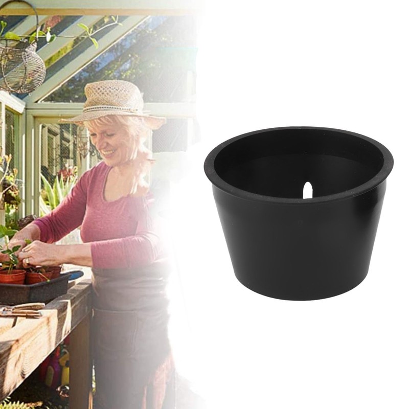 100PCS Net Cups with 100PCS Sponges Plastic Breathable Bottomless Garden