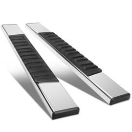 DNA MOTORING 6.75" Wide Flat Running Boards Side Step Bars Compatible with 2007-2018 Chevy Silverado GMC Sierra 1500/2007-2019 Silverado Sierra 2500HD 3500HD 2-Dr Standard Cab,STEPB-A-0004
