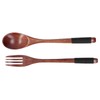 QANYEGN Wooden Spoon Fork Soup Set, Reusable Handmade Flatware Set,