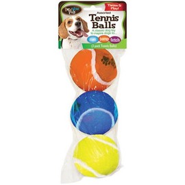 Bow Wow Tennis ball, 3-Pack, 2-1/2-Inch