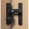 90 Degree Barn Door Lock Latch Keyless Combination Heavy-Duty Weather-Resistant