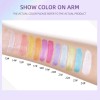 Sombras De Ojos Líquidas Vbnvbnliquid Con Brillo Y Purpurina Qe2208-a