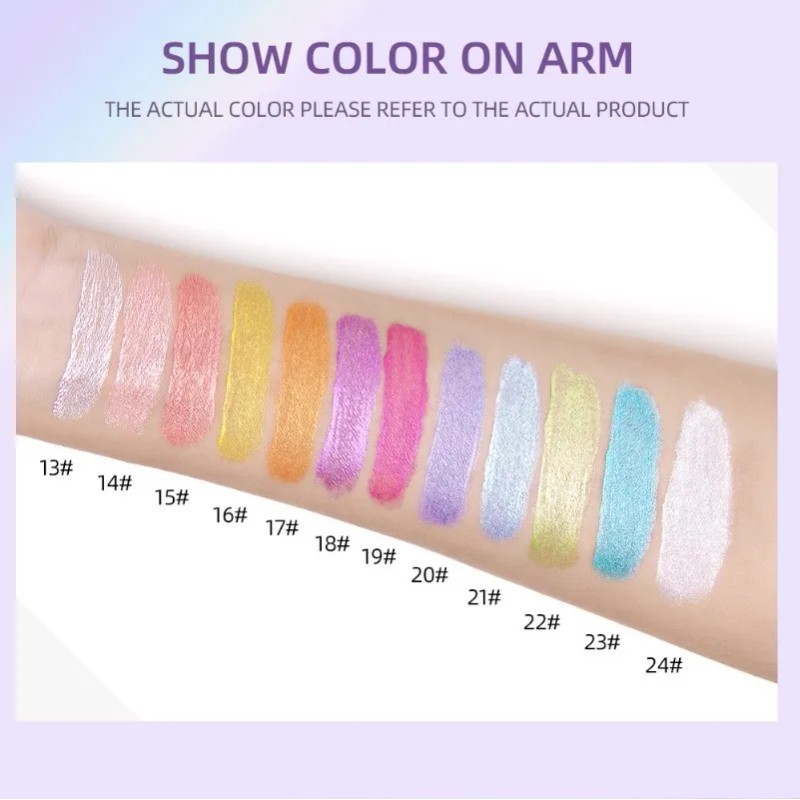 Sombras De Ojos Líquidas Vbnvbnliquid Con Brillo Y Purpurina Qe2208-a