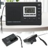 Portable Mini Radios FM/MW/SW Receiver with Digital Alarm Clock FM