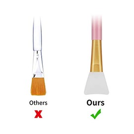 Cuttte 4pcs Silicone Face Mask Applicators, Hairless Facial Brushes for Mud | Flexible Face Mask Brush, Soft Lotion Applicator, Facial Skincare Makeup