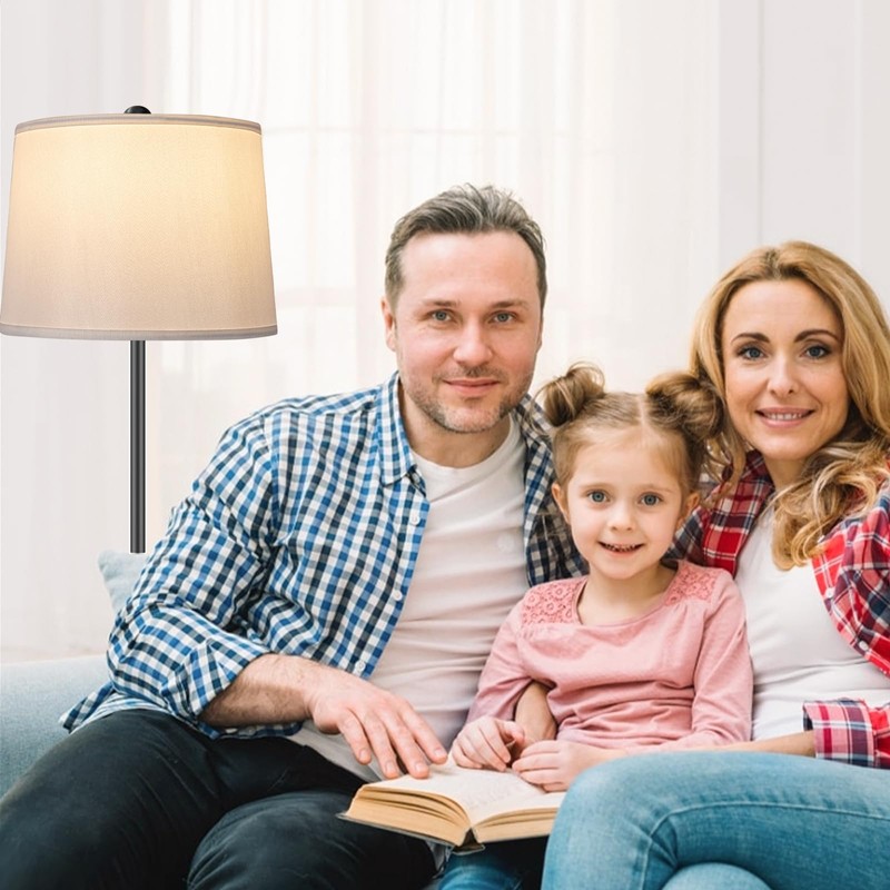 GIGIVOSHA Lamp Shades Set of 2 - Drum Lampshades 11.4"