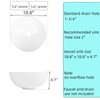 11 Inch Round Bathroom Sink Above Counter, Small White Ceramic
