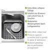 WENKO 2005571100 Sink mat Kristall Black - extra strong, square,