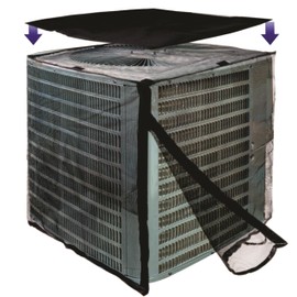 MODERN WAVE Central Air Conditioner Cover for Outside Units 32 x 32 x 36 inches - Full Universal Outdoor AC Cover Defender (Mesh, 32" x 32" x 36")