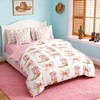 7 Pieces Western Cowgirl Comforter Set Full,Pink Bowknot Cowgirl Boots