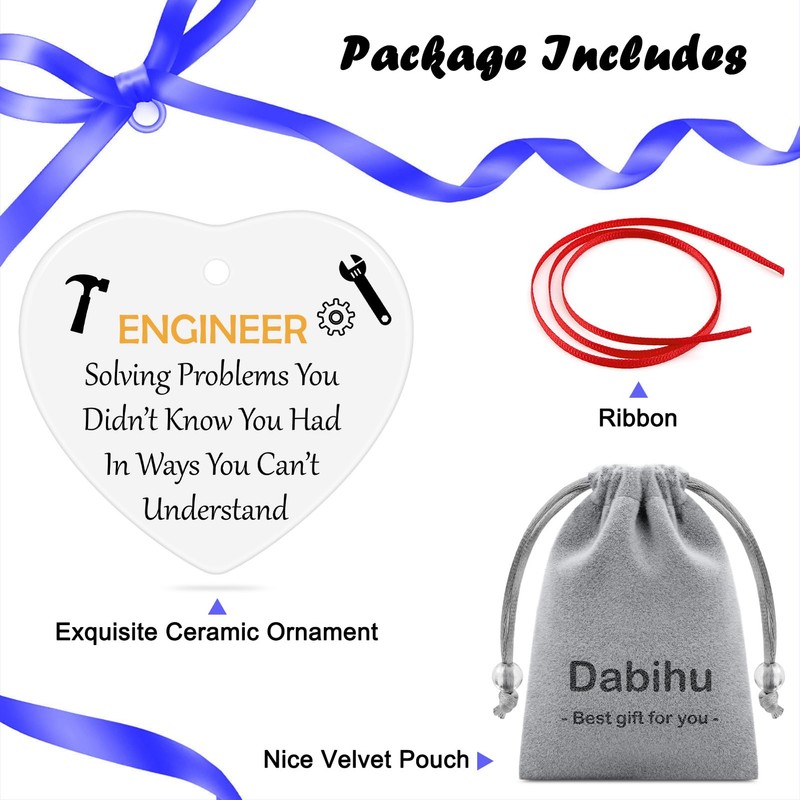 Christmas Ornaments Gifts for Engineer Mechanical Engineer Design Engineering Gear