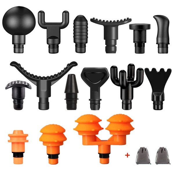 AiRelax Massage Gun Attachments for Hypervolt Go, Upgraded 15 PCS